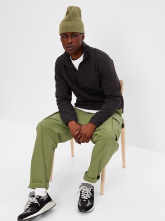 GapFit Tech Fleece Pullover med halv dragkedja