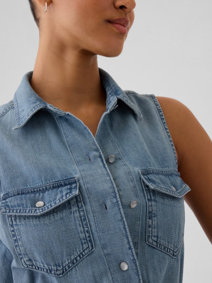 GapHeritage Midiklänning i västerländsk jeans