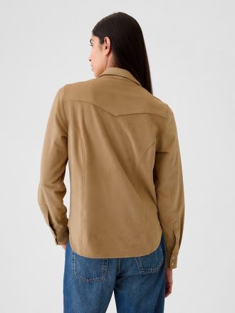 GapHeritage Western skjorta i vegan mocka