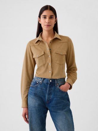 GapHeritage Western skjorta i vegan mocka