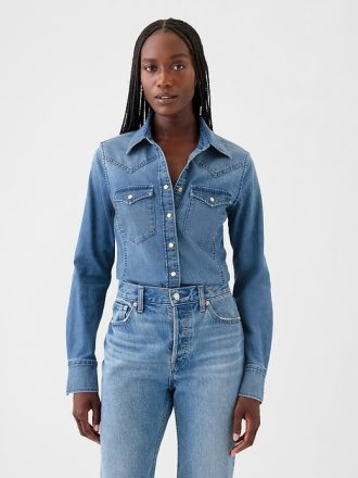 GapHeritage Westernskjorta i jeans
