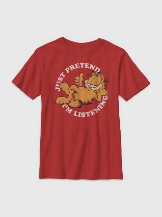 Garfield lyssnande t-shirt för barn