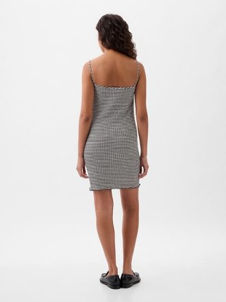 Gingham miniklänning