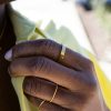 Guld Rep Twist Stacking Ring