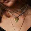 HART Silver Lurex-snöre med Halleys Heart Charm