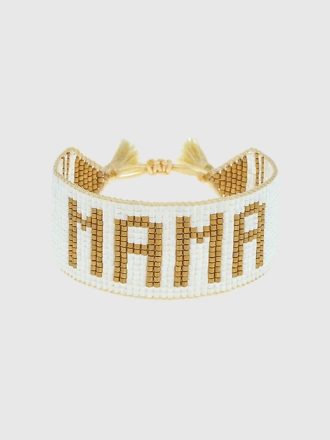 HART White and Gold MAMA armband