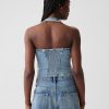 Halterväst i jeans