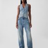 Halterväst i jeans