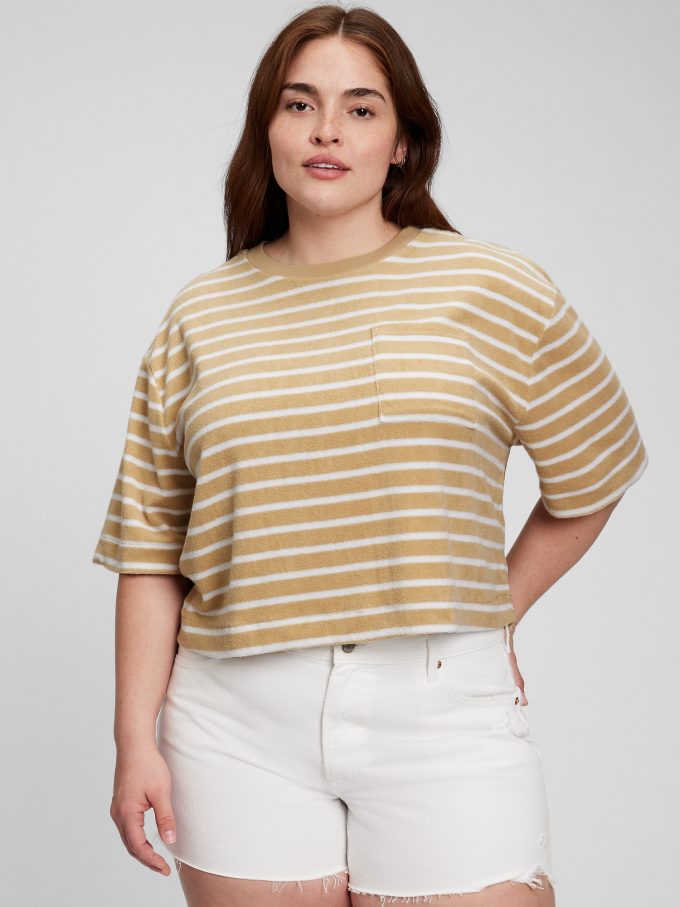 Handduk Terry Boxy Cropped T-shirt