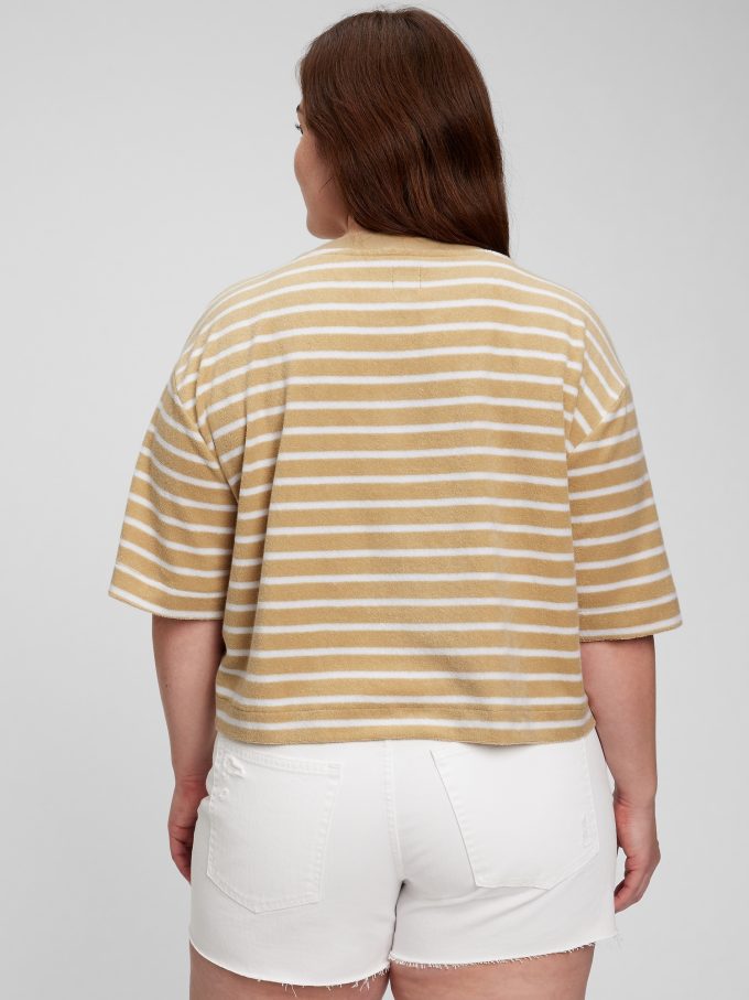 Handduk Terry Boxy Cropped T-shirt