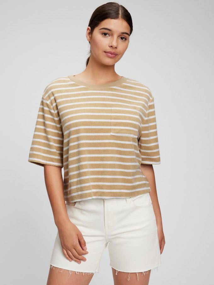 Handduk Terry Boxy Cropped T-shirt