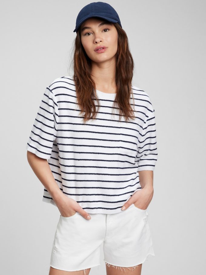 Handduk Terry Boxy Cropped T-shirt