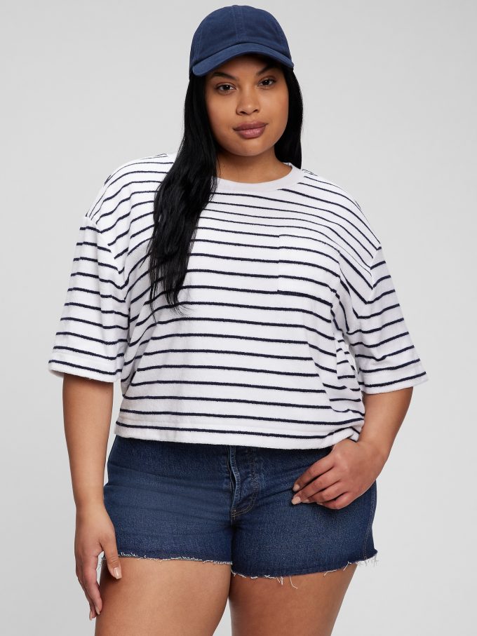 Handduk Terry Boxy Cropped T-shirt