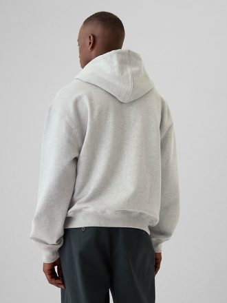 Heavyweight Athletic Logo hoodie med full dragkedja