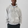 Heavyweight Athletic Logo hoodie med full dragkedja