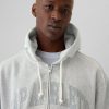 Heavyweight Athletic Logo hoodie med full dragkedja