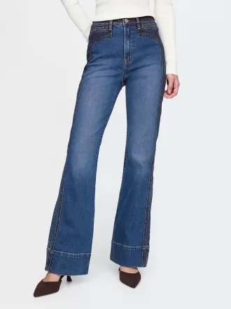 High Rise '70-tals flare jeans