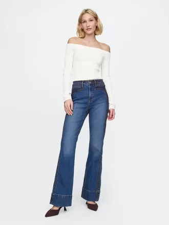 High Rise '70-tals flare jeans