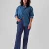 High Rise 70-tal Flare Cargo Jeans