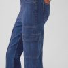 High Rise 70-tal Flare Cargo Jeans