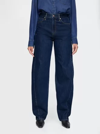 High Rise Barrel Jeans