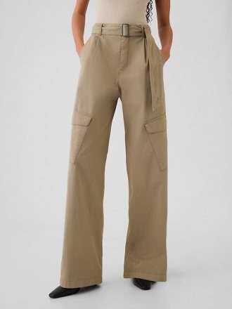High Rise Cargo Baggy byxor