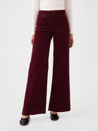 High Rise Corduroy Stride vidbensbyxor