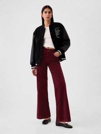 High Rise Corduroy Stride vidbensbyxor