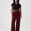 High Rise Corduroy Stride vidbensbyxor
