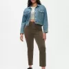 High Rise Corduroy Vintage Slim Pants