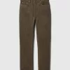High Rise Corduroy Vintage Slim Pants