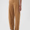 High Rise Corduroy avsmalnande ankelbyxor