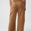 High Rise Corduroy avsmalnande ankelbyxor