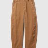 High Rise Corduroy avsmalnande ankelbyxor