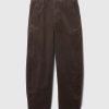 High Rise Corduroy avsmalnande ankelbyxor
