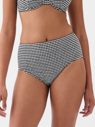 High Rise Gingham bikinibotten