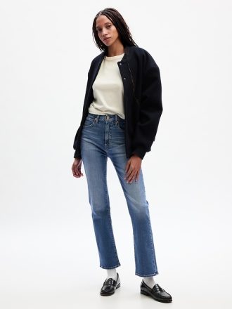 High Rise Kick Fit-jeans