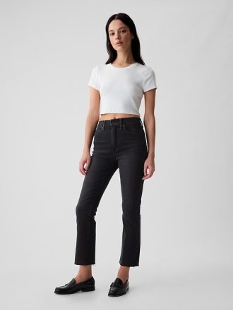 High Rise Kick Fit-jeans