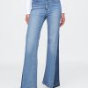 High Rise Patchade 70-tals flare jeans