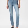 High Rise Patchwork Vintage Slim Jeans