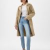 High Rise Patchwork Vintage Slim Jeans