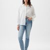 High Rise Patchwork Vintage Slim Jeans