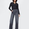 High Rise Stride Cuffed jeans med vida ben