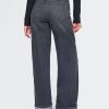 High Rise Stride Cuffed jeans med vida ben