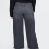 High Rise Stride Cuffed jeans med vida ben