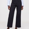 High Rise Stride Wide Leg Ankel Khakis