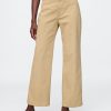 High Rise Stride Wide Leg Ankel Khakis