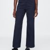 High Rise Stride Wide Leg Ankel Khakis