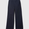 High Rise Stride Wide Leg Ankel Khakis
