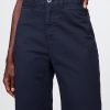 High Rise Stride Wide Leg Ankel Khakis